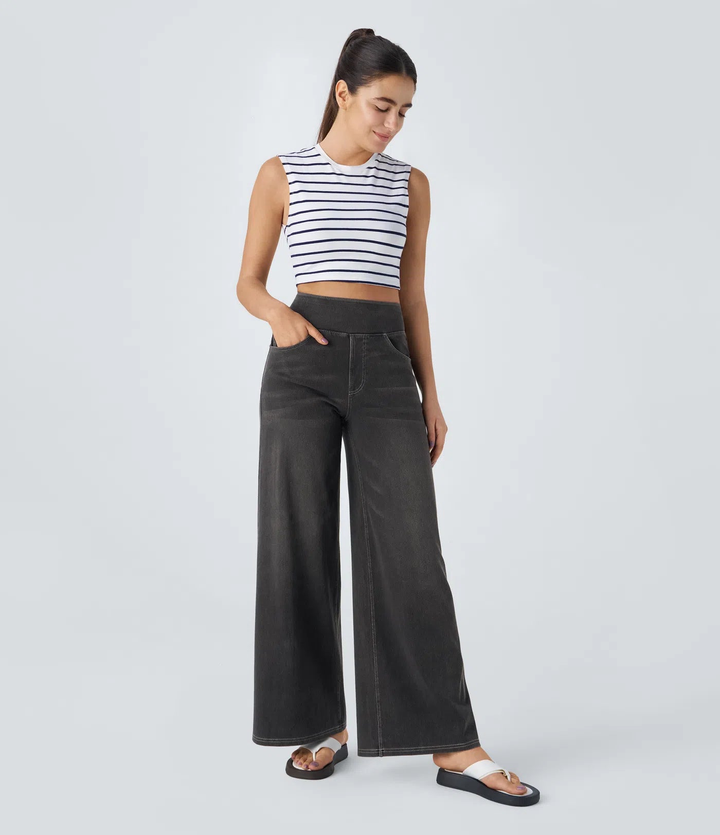 Kyra Sculpt™ Comfort Wide Leg Jeans