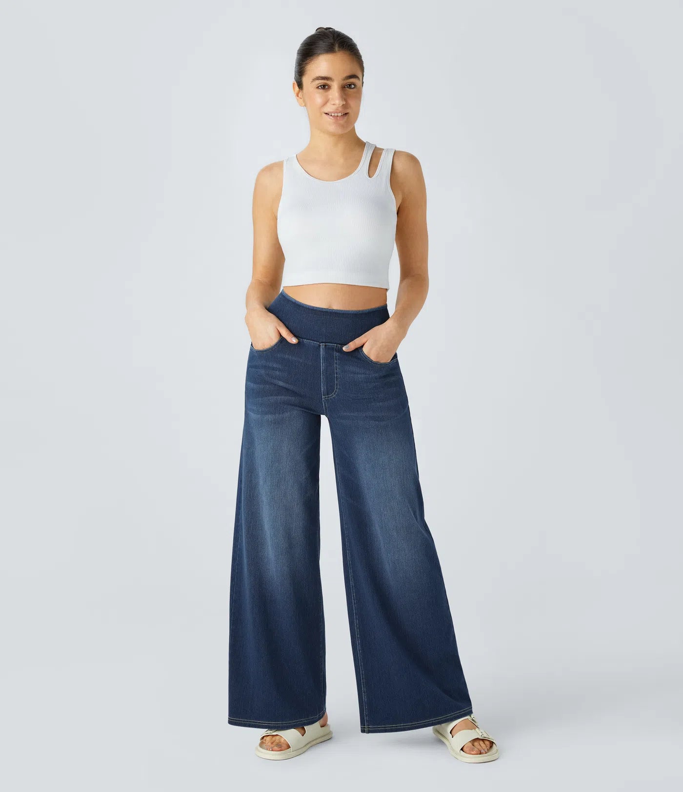 Kyra Sculpt™ Comfort Wide Leg Jeans